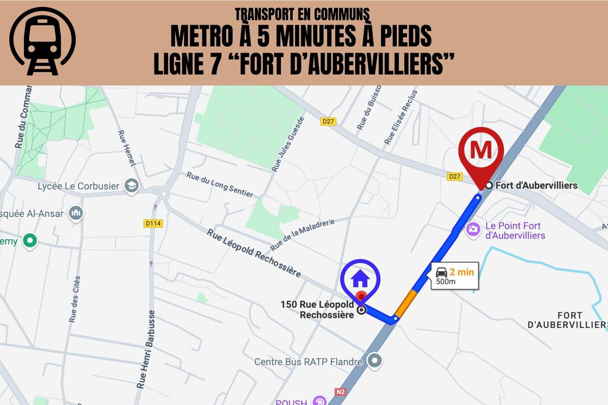 Ferienwohnung Le Michigan - 10Mn From Paris - Metro Ligne 7 Aubervilliers Exterior foto
